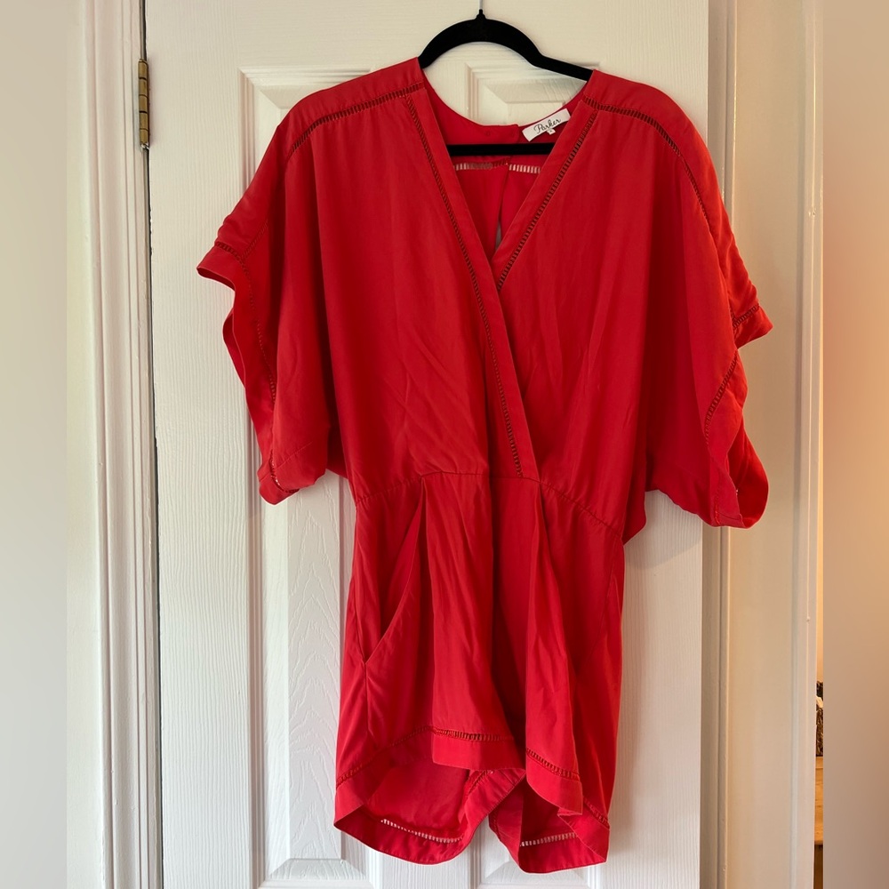 Parker Barry Fiesta Red Romper